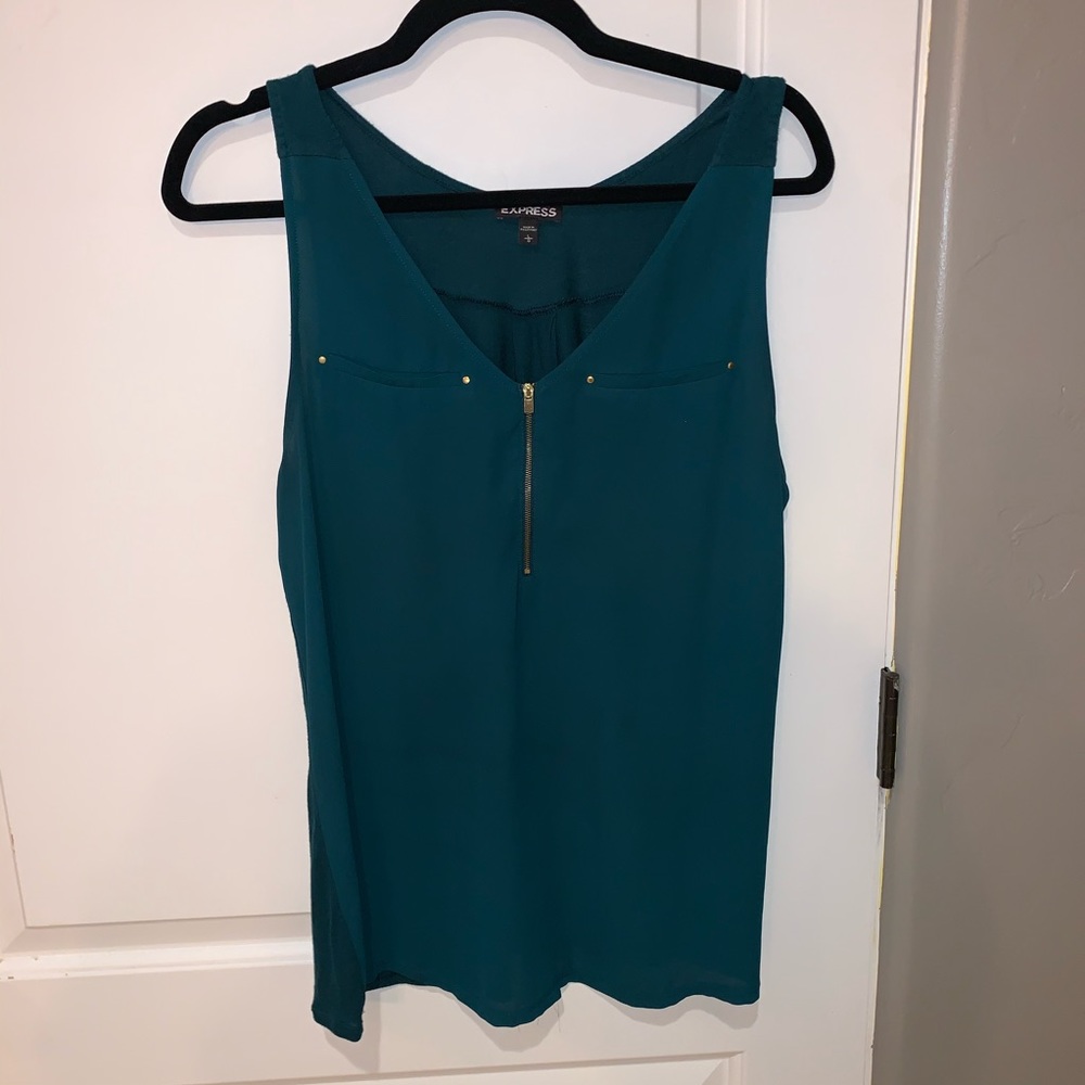 Express Emerald Green Tank Top